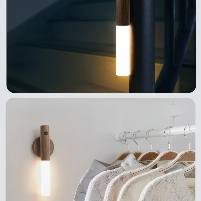 LED Nocna Lampa z Czujnikiem Ruchu - Natychmiastowe Oświetlenie do Domu |