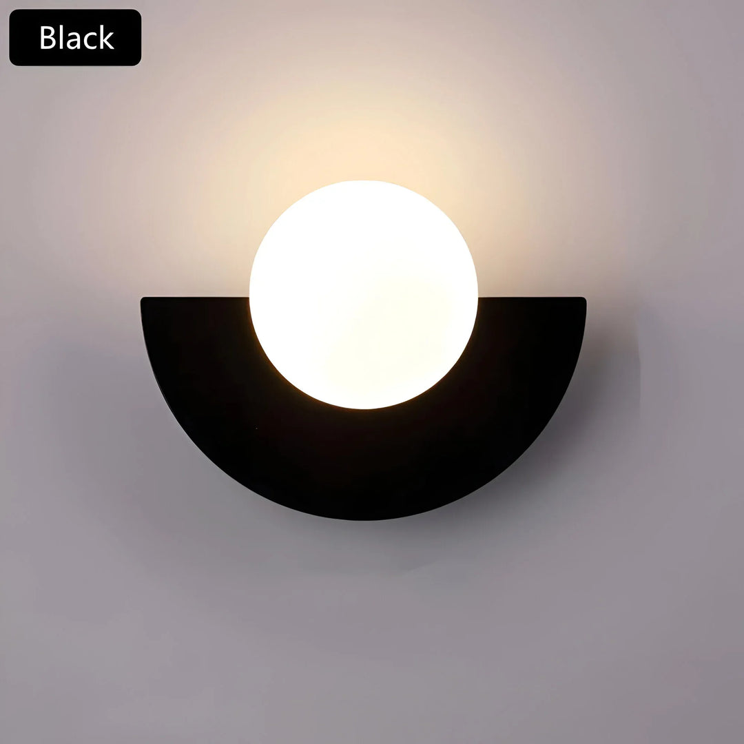 LumiGlow – Nowoczesna Lampa Ścienna w Kształcie Półokręgu