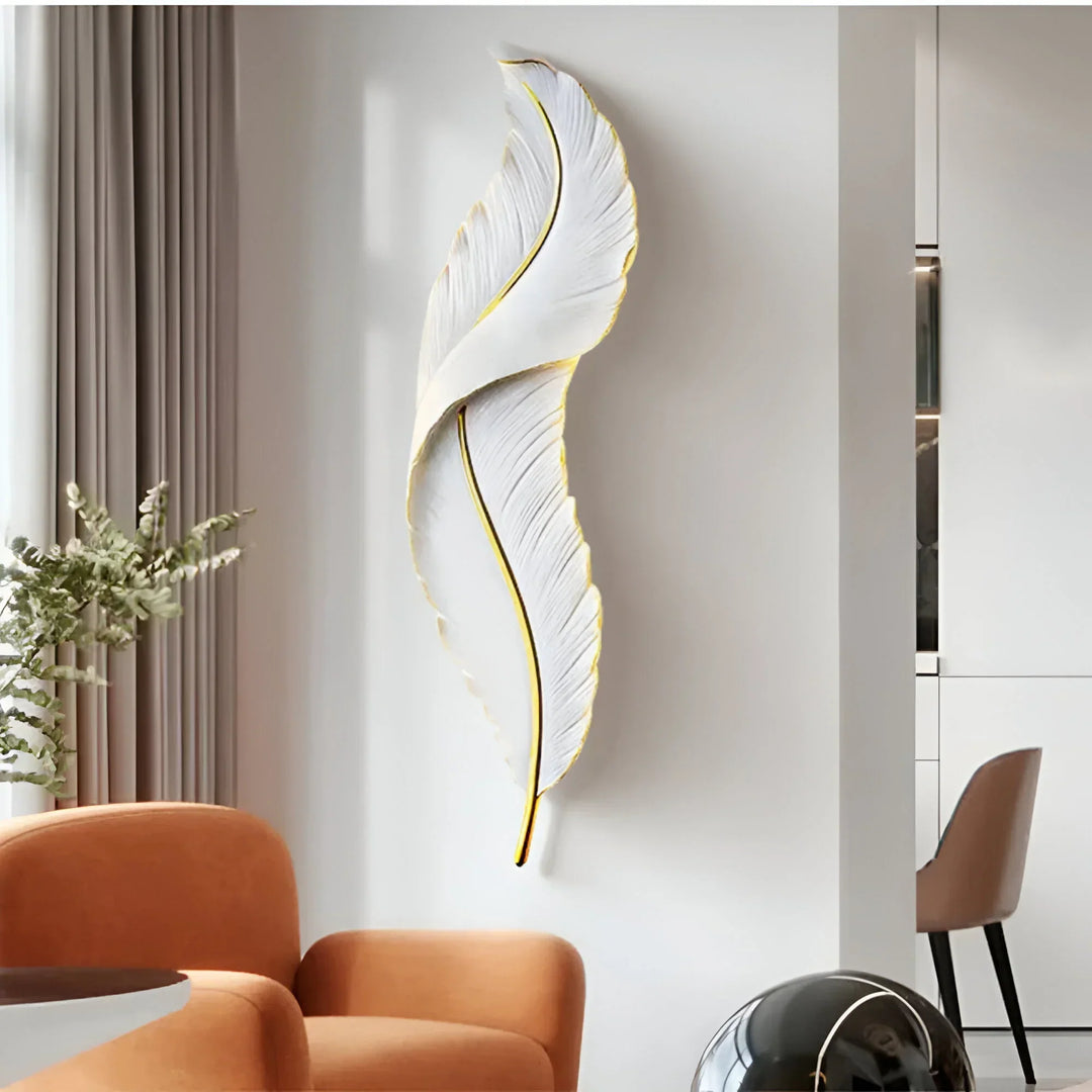FeatherGlow – Przyciemniająca Nordycka Lampa Ścienna LED