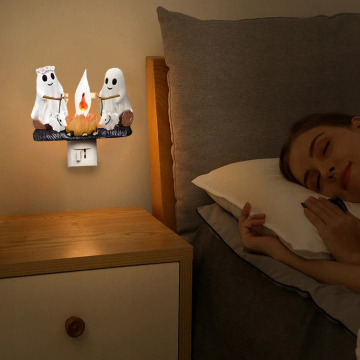 Duchowy ogień z migoczącym nocnym światłem ️‍