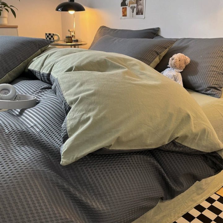 Zestaw Pościeli Beaumont Ultra-Soft Waffle | 3-częściowy zestaw