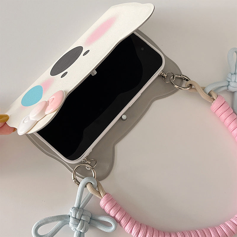 Etui na telefon Flip-Phone w stylu Insta z rysunkiem Westie