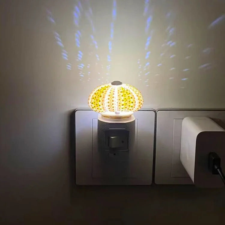 LumiCraft – Unikalna lampa stołowa DIY z naturalną muszlą jeżowca dla przytulnego wystroju
