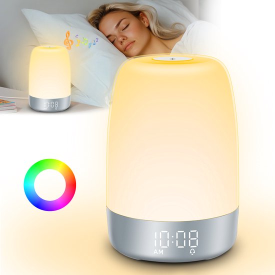 Lampka do budzenia LightStart – Symulacja wschodu słońca i ściemnialna lampka nocna |