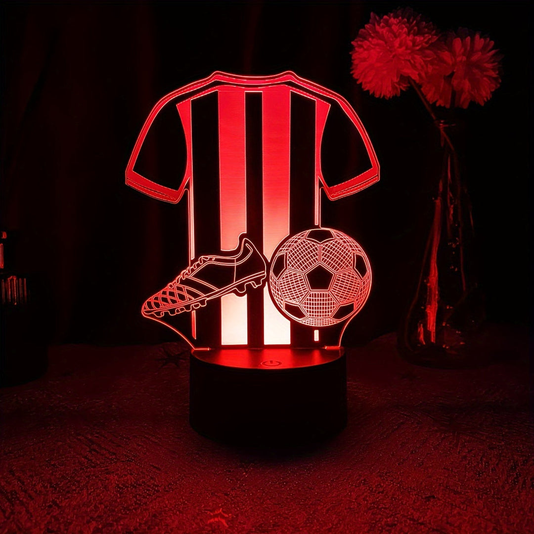 Lampa SportGlow - 3D LED Nocna Lampa dla Fanów Piłki Nożnej