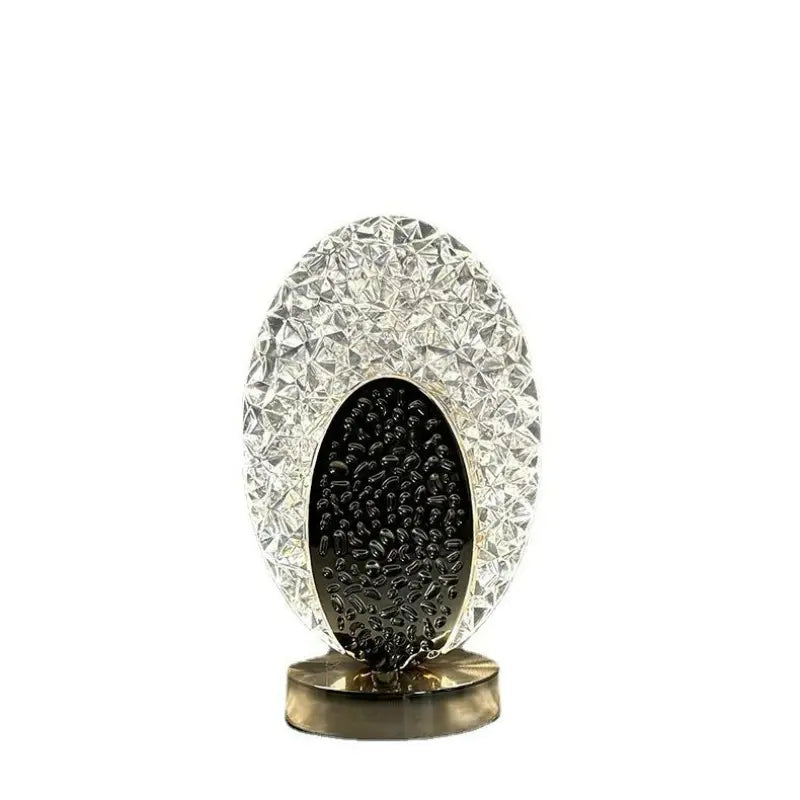 Nowoczesna i Luksusowa Lampa Stołowa w Kształcie Pawia - CrystalGlow