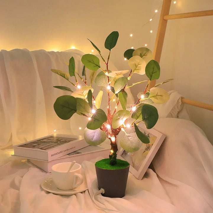 BranchGlow - LED Nocna Lampa z Świątecznymi Gałązkami