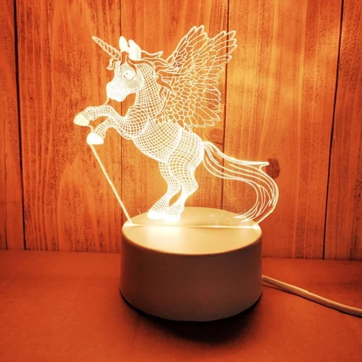 3D Nocna Lampa Usb