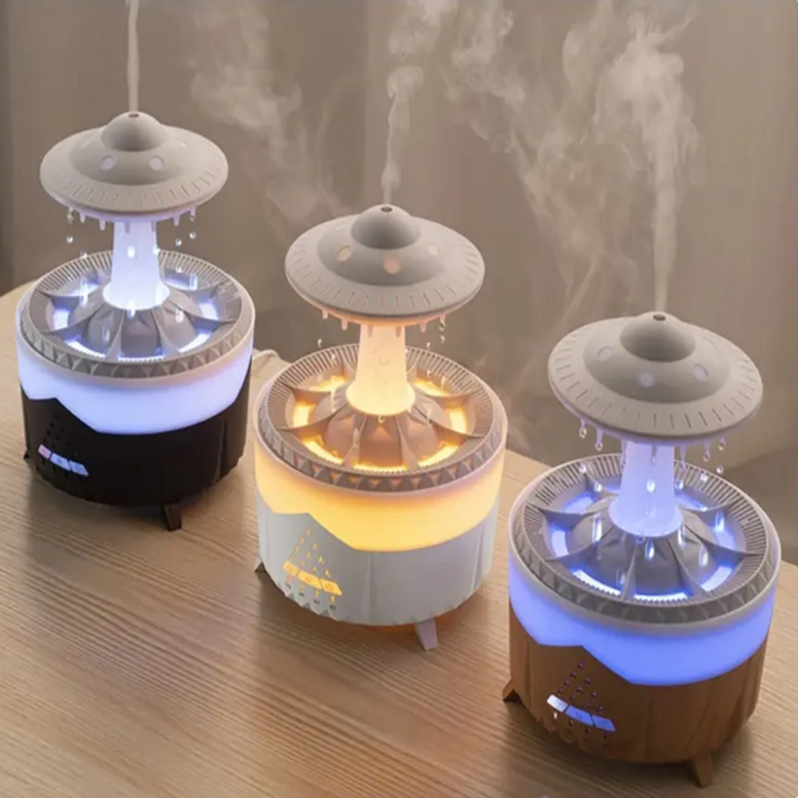 Nawilżacz powietrza UFO | Ultrasoniczny dyfuzor aromaterapeutyczny z pilotem - Grosven
