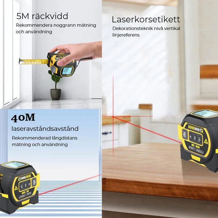 3-w-1 Pomiar Laserowy na Podczerwień