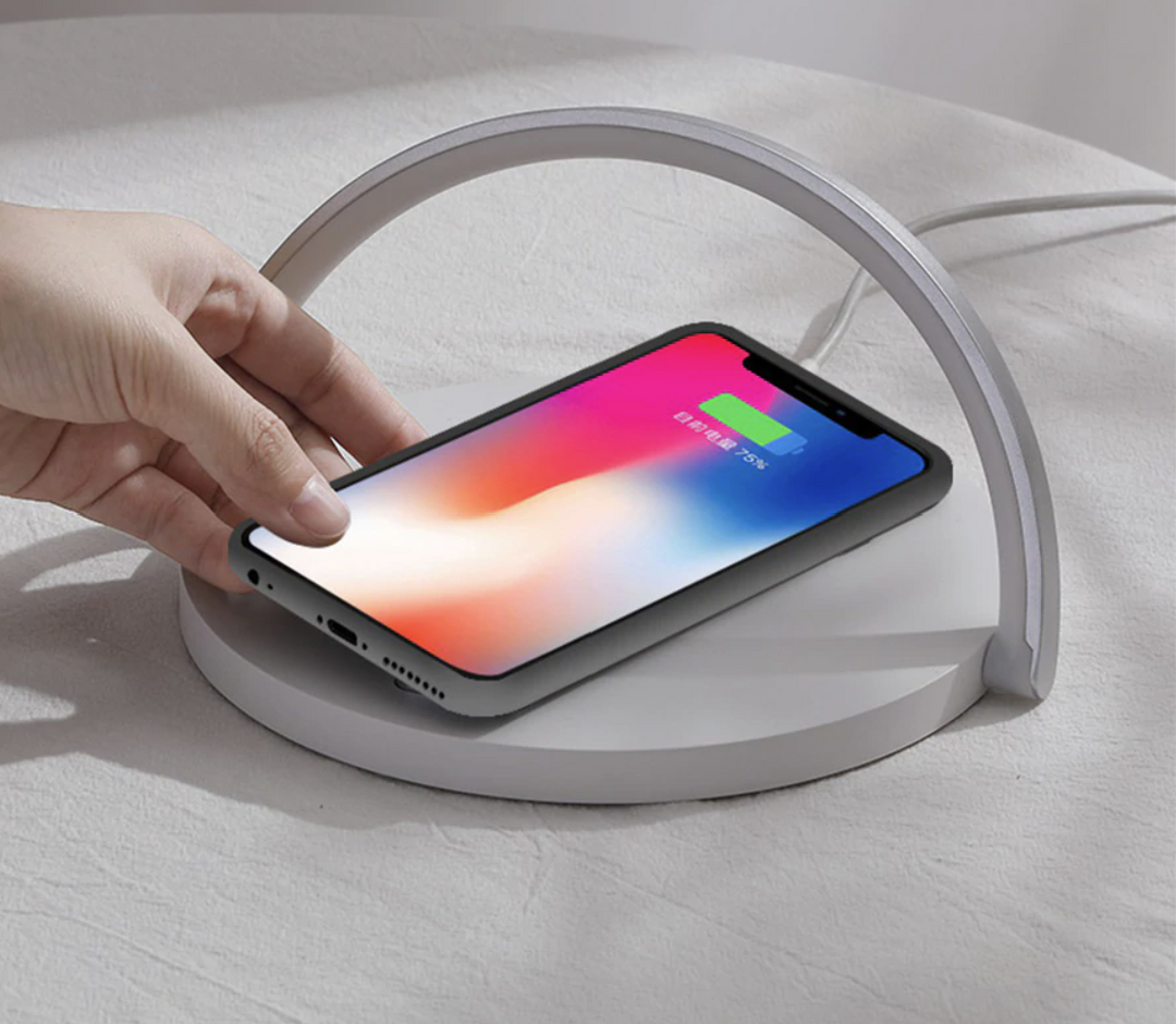 Bowlight Design | Atmosferyczna Lampa Nocna 3-w-1 z Bezprzewodowym Ładowaniem