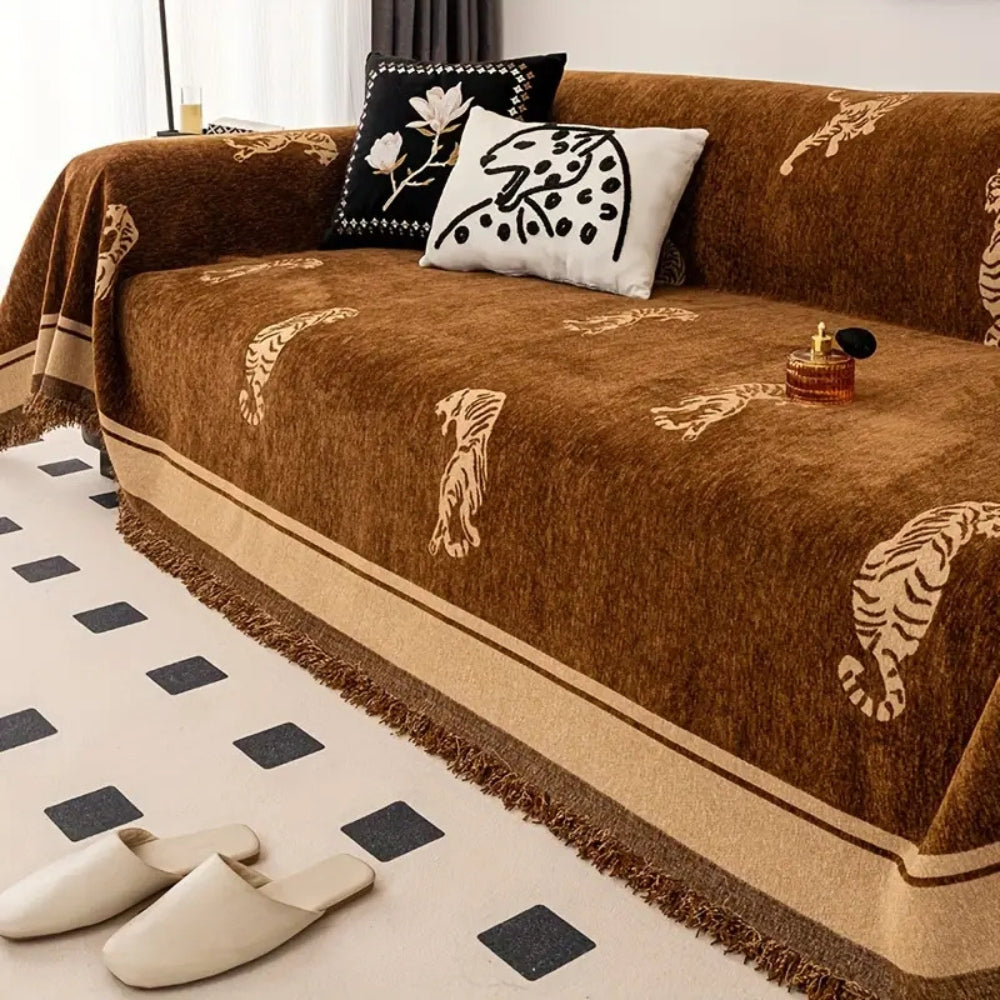 Pokrowiec na sofę Safari Tiger Chenille