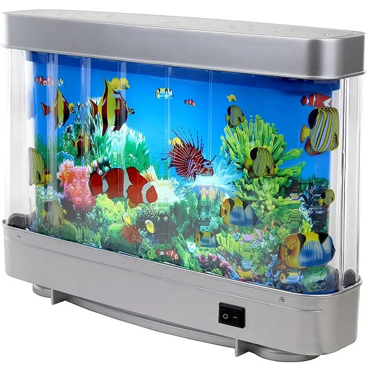 Wirtualny Oceaniczny Stolikowy Akwarium z LED Nocną Lampką