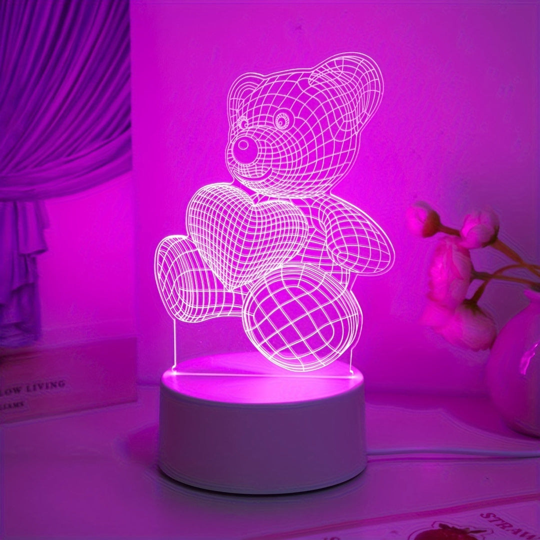 LumiBear – 3D Iluzja Nocna Lampa Miś