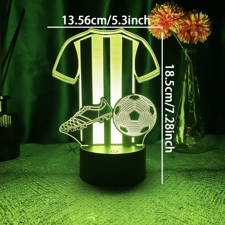 Lampa SportGlow - 3D LED Nocna Lampa dla Fanów Piłki Nożnej