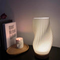 Lampa Stołowa z Eleganckim Wzorem Fali z Zasilaniem USB | WaveGlow