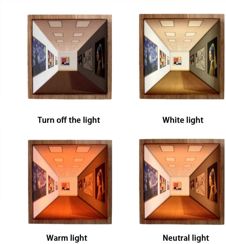 3D Efekt Wizualny LED Nocna Lampa