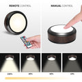 Lampka LED Puck z pilotem zdalnego sterowania LEASTYLE, dimmowalna, zasilana bateriami lampka pod szafkę - 6 sztuk Natural White