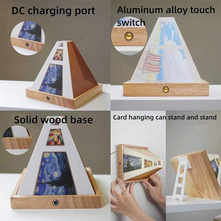 3D Efekt Wizualny LED Nocna Lampa