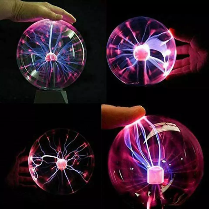 Lampa Nocna z Kulą Plazmową
