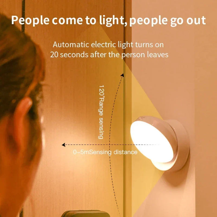 Inteligentna Lampa Nocna z Czujnikiem Ruchu - Elara |