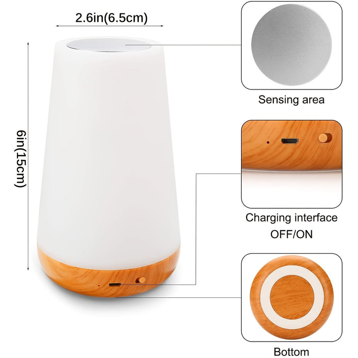 SpaceGlow – Bezprzewodowa Lampa LED Nocna z Timerem