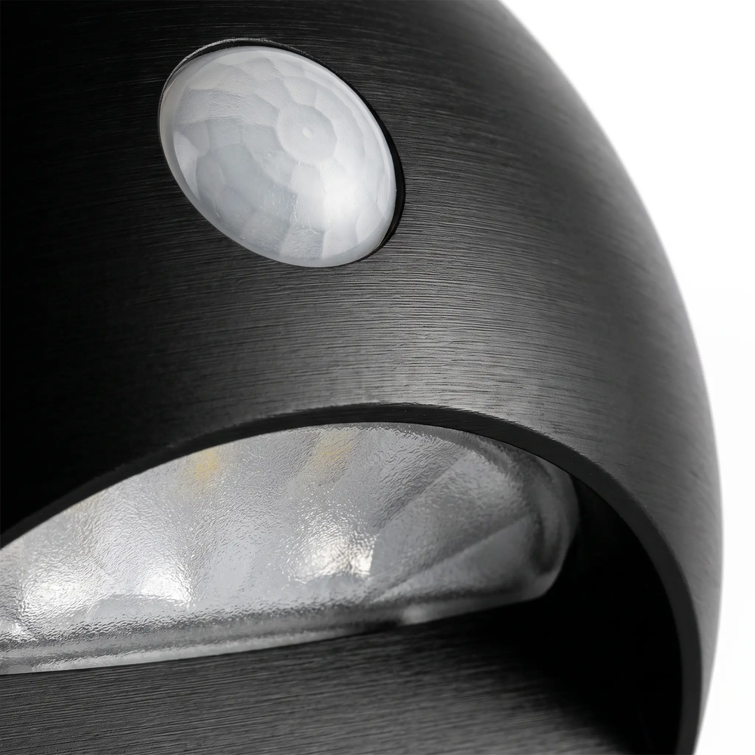 LuminiPath - Wodoodporna Lampa Ścienna IP65 - Lampa Ścienna do Użytku Wewnętrznego i Zewnętrznego - Lampa Ścienna LED z Czujnikiem Ruchu