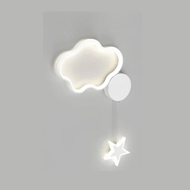 DreamLight | Magiczna Lampa Ścienna z Chmurami, Gwiazdami i Księżycem