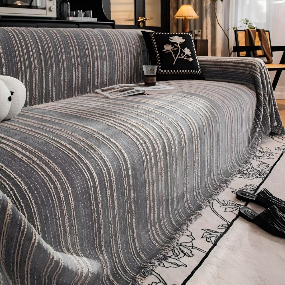 Pokrowiec na Sofę z Chenille w Regal Stripes