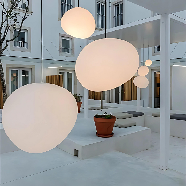 Elegancka Lampa Wisząca z Szklanymi Kamieniami