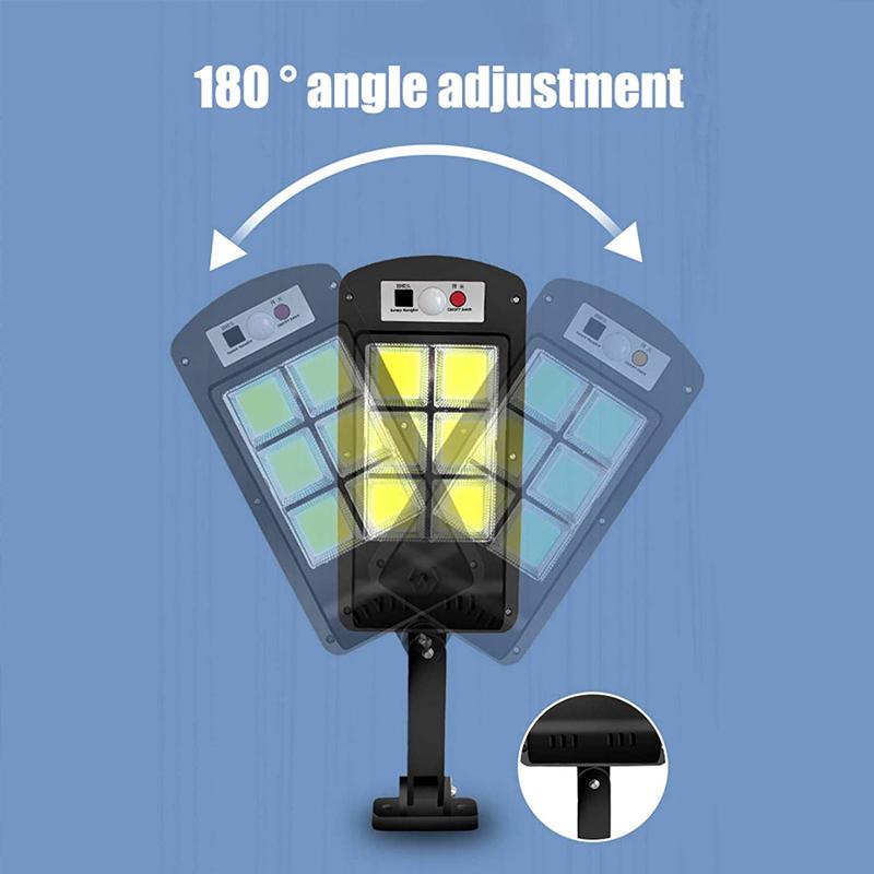 200W Zewnętrzna Lampa LED Solar z Pilotem, Czujnik Ruchu i Zmierzchu