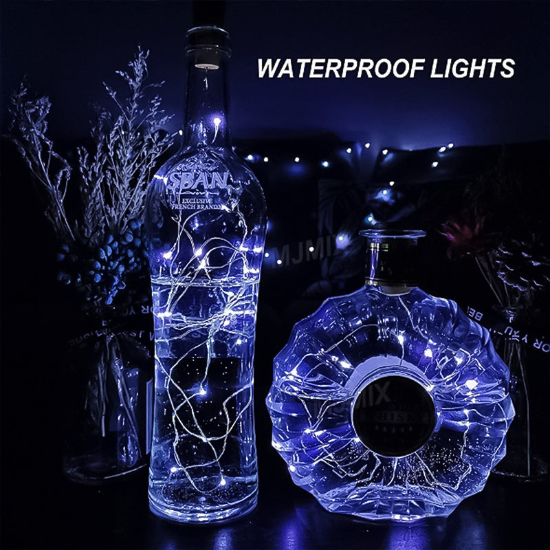 Świeczka LED do Butelki Korkowa Lampa Nocna DIY Dekoracja Prezent
