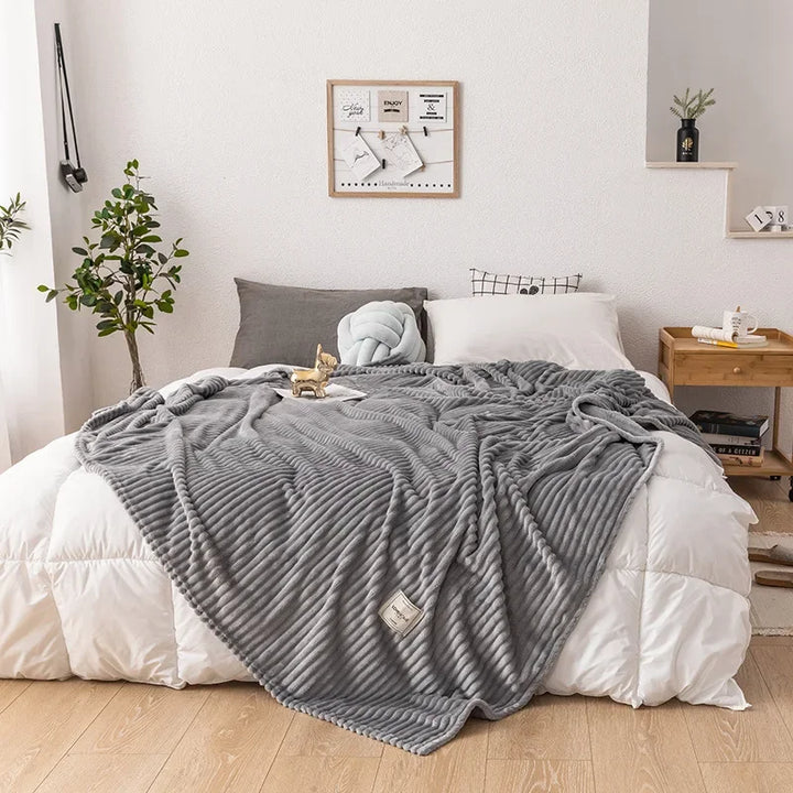 Gruba Flanelowa Koc Jesienny - WarmHaven