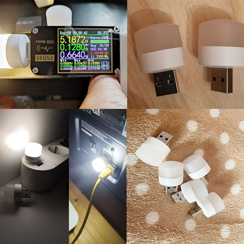USB LED Ochrona Oczu Mała Lampa Nocna