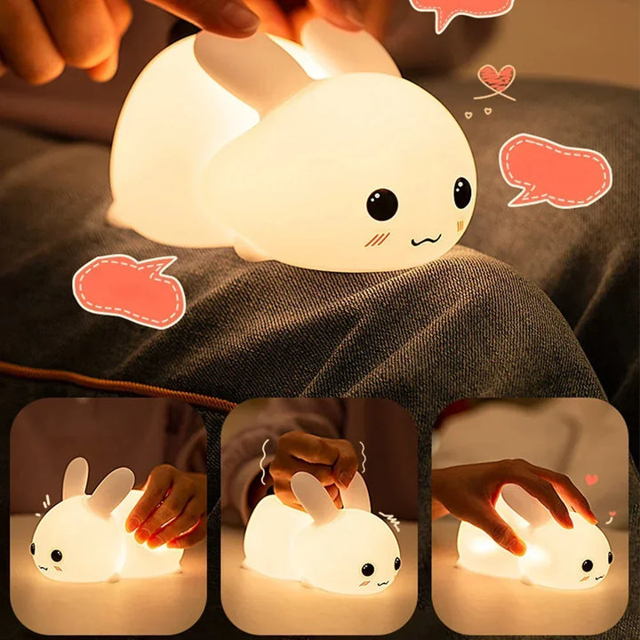 Urocza Lampa Nocna Króliczek - BunnyGlow |