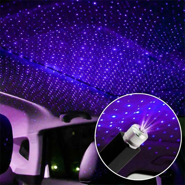 Kolorowa lampa romantyczna USB na sufit samochodu i w domu