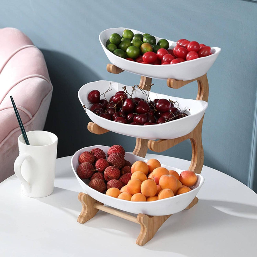 FruitTower - Elegancki Metalowy Stojak na Owoce