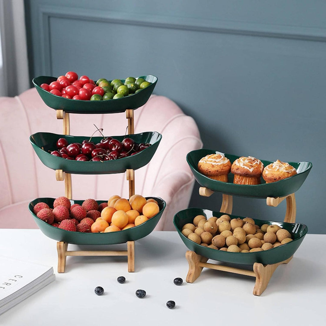 FruitTower - Elegancki Metalowy Stojak na Owoce