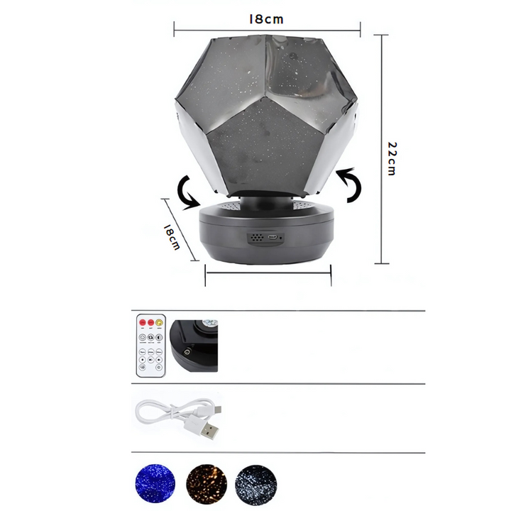 Projektor Gwiazd LED Galaxy Nocna Lampa