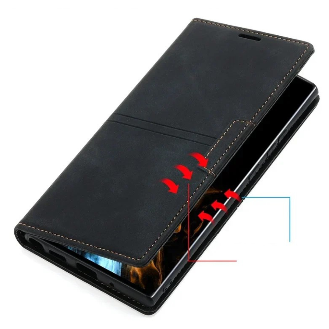 Etui na telefon z portfelem i magnetycznym zapięciem