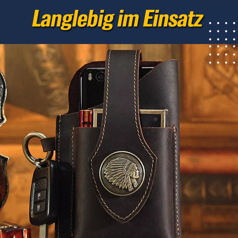 Wielofunkcyjna skórzana etui na telefon