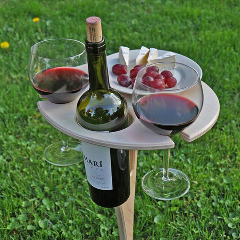 Przenośny stojak na wino do samodzielnego montażu na zewnątrz