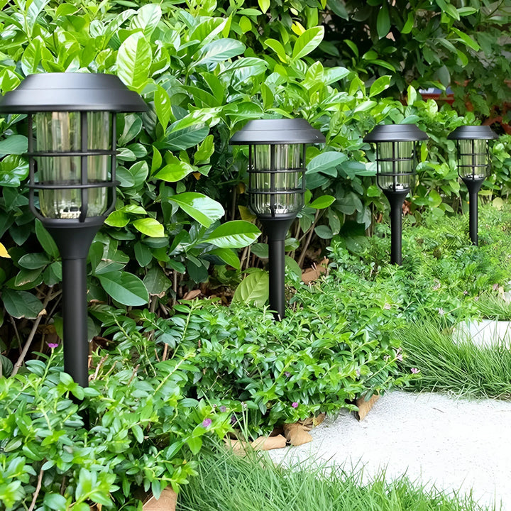 SolarGlow – Zestaw lamp ogrodowych solarnych (6 sztuk)