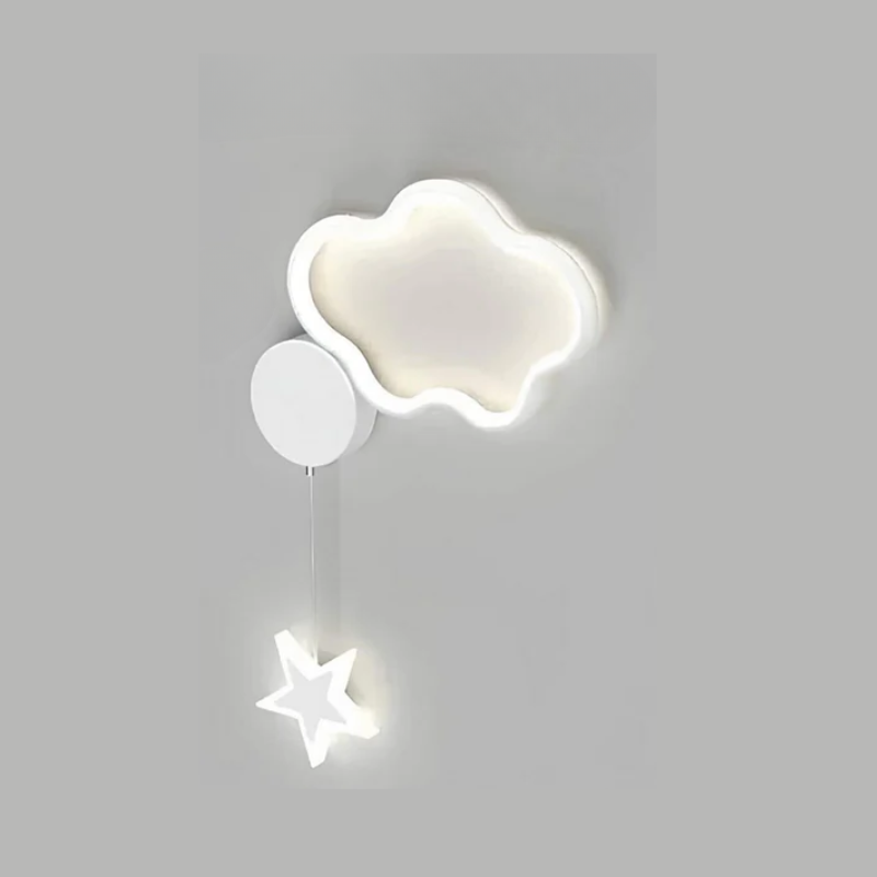 DreamLight | Magiczna Lampa Ścienna z Chmurami, Gwiazdami i Księżycem