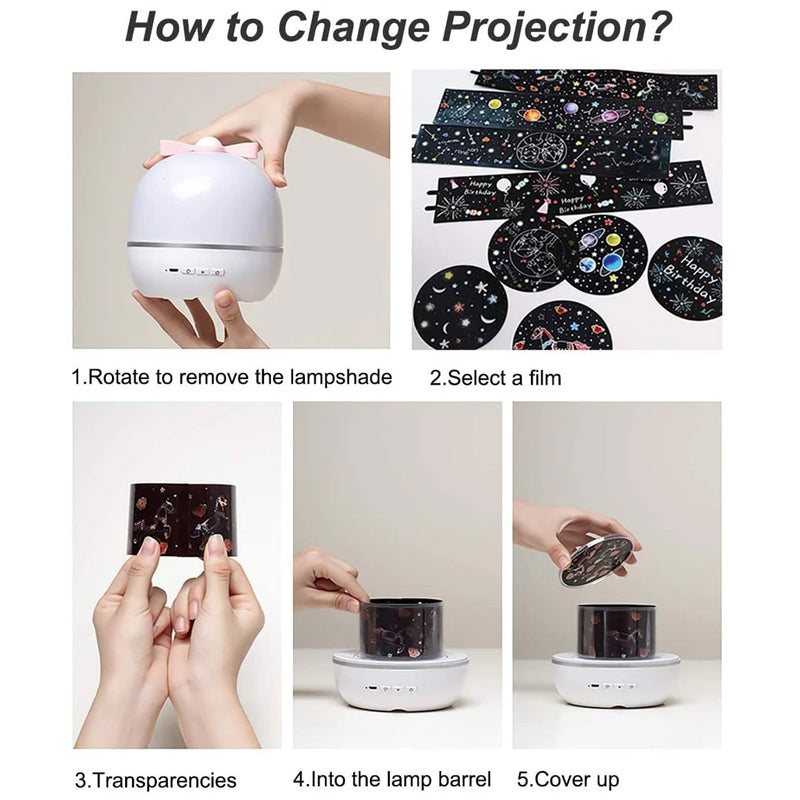 Projektor Gwiazd Nocne Lampy