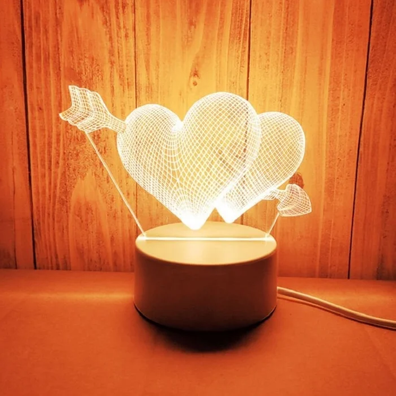 3D Nocna Lampa Usb