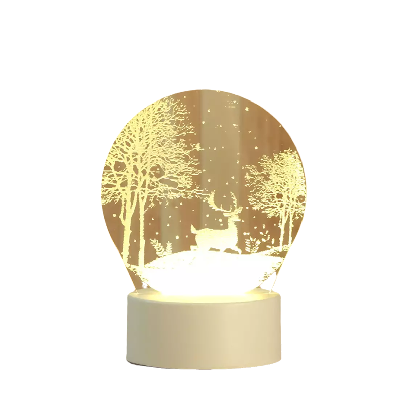 3D Nocna Lampa Usb