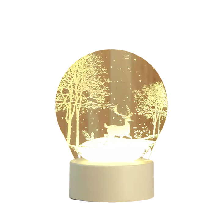 3D Nocna Lampa Usb