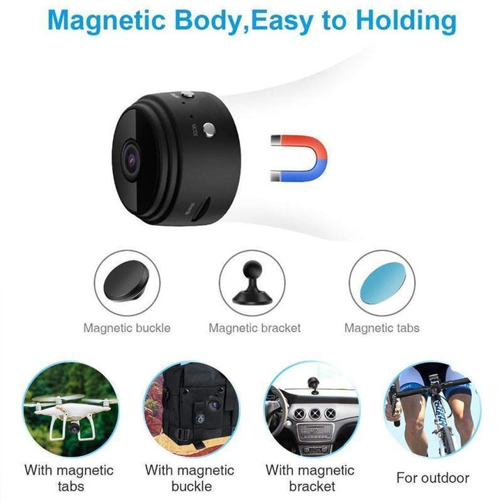 1080p Magnesowa Mini Kamera WiFi