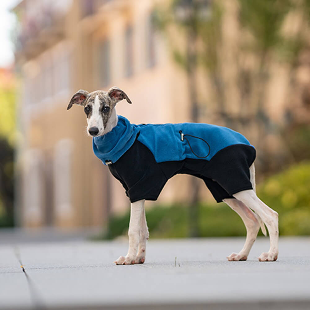 Pełna Ochrona Polarowy Fleece Dla Psów z Odczepianym Kołnierzem